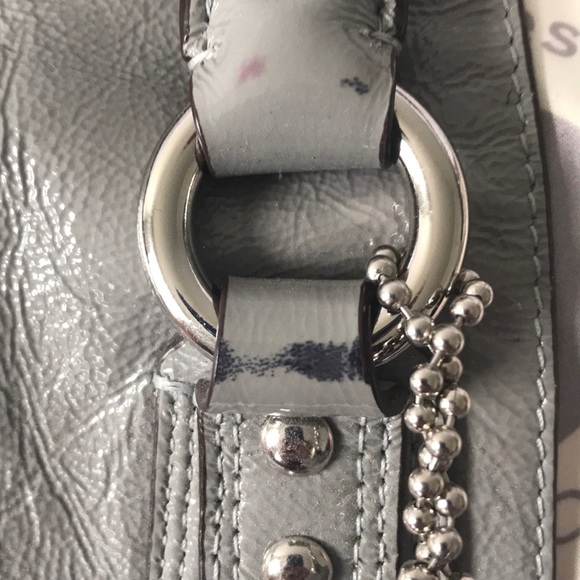 COACH ASHELY SNAP HEAD LARGE SATIN HANDBAG - Picture 3 of 7